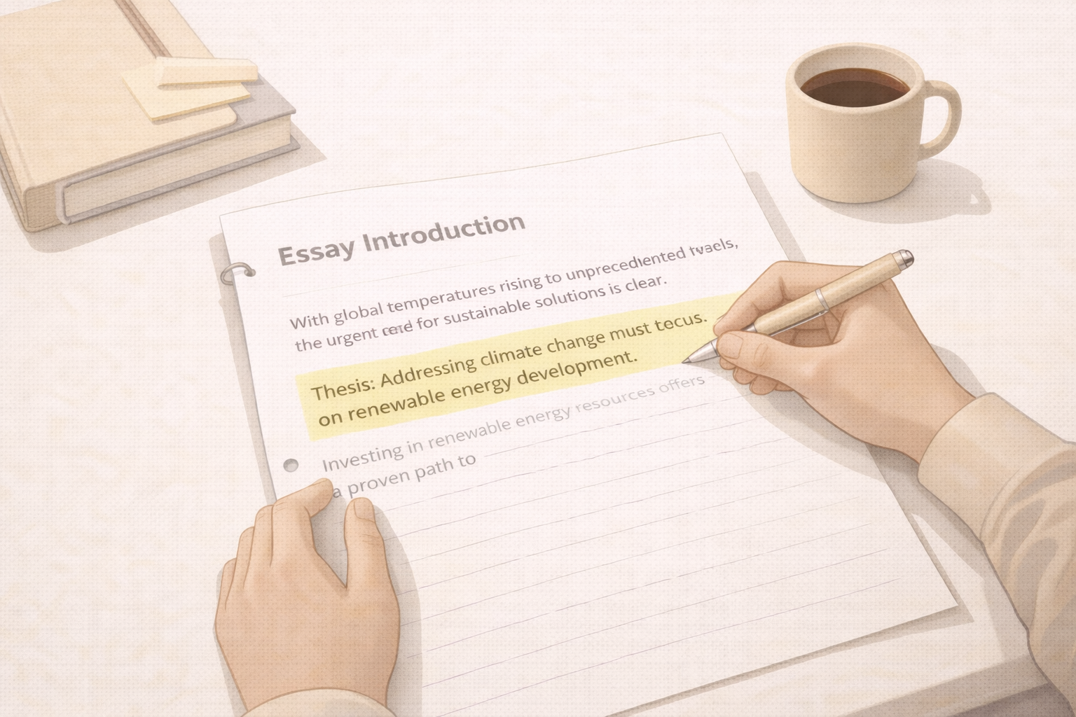 College student essay checklist and deadline planning on a desk